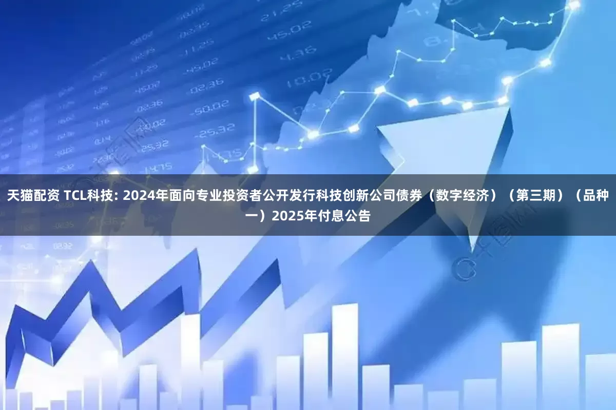 天猫配资 TCL科技: 2024年面向专业投资者公开发行科技创新公司债券(数字经济)(第三期)(品种一)2025年付息公告