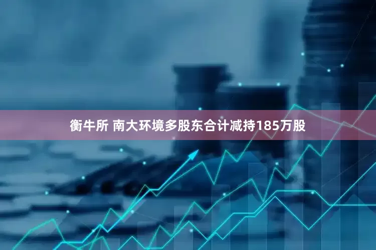 衡牛所 南大环境多股东合计减持185万股