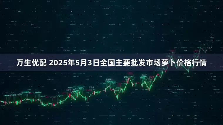 万生优配 2025年5月3日全国主要批发市场萝卜价格行情